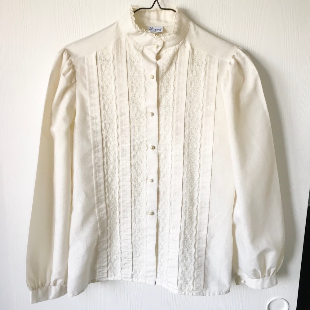 Vintage Cream Blouse